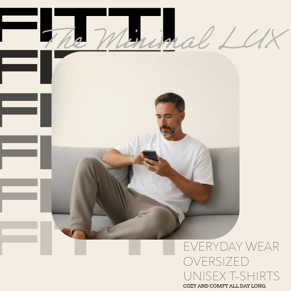 'THE MINIMAL LUX' EVERYDAY WEAR T-SHIRT (WHITE)
