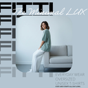 'THE MINIMAL LUX' EVERYDAY WEAR T-SHIRT (BLUE SURF)